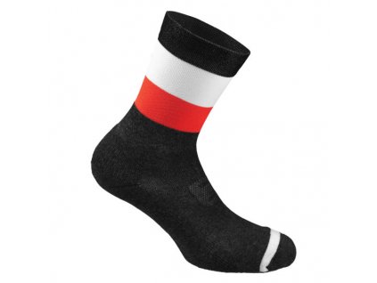 Cyklistické ponožky Dotout Ergo Socks Black/Red