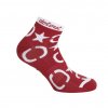 Dámské cyklistické ponožky Dotout Stars W Sock - red