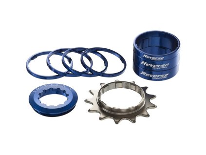 Sada Single Speed pastorku Reverse - 13 zubů modrá - rozbaleno