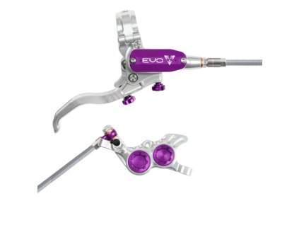 brzda hope tech 4 evo gr4 opletena hadicka stribrna fialova