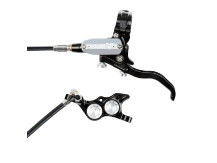 brzda hope tech 4 evo tr4 kevlarova hadicka cerna stribrna