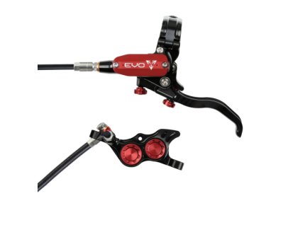 brzda hope tech 4 evo tr4 kevlarova hadicka cerna cervena