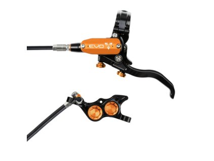 brzda hope tech 4 evo tr4 kevlarova hadicka cerna oranzova