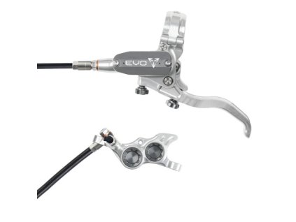 brzda hope tech 4 evo tr4 kevlarova hadicka stribrna seda