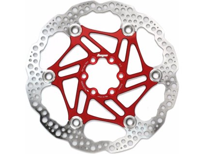 hope 180mm floating 6 bolt disc rotor red HOPRMF6 RE 180