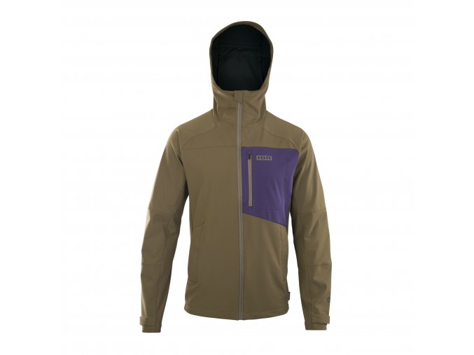 47232 5481+IOB Bike Jacket Shelter 2L Softshell men+06+602 dark mud+FRONTAL