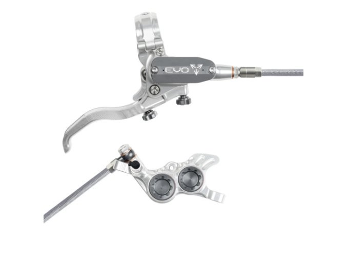 brzda hope tech 4 evo gr4 opletena hadicka stribrna seda