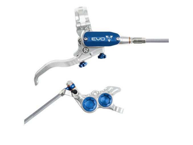 brzda hope tech 4 evo gr4 opletena hadicka stribrna modra