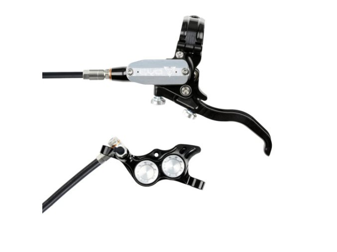 brzda hope tech 4 evo tr4 kevlarova hadicka cerna stribrna