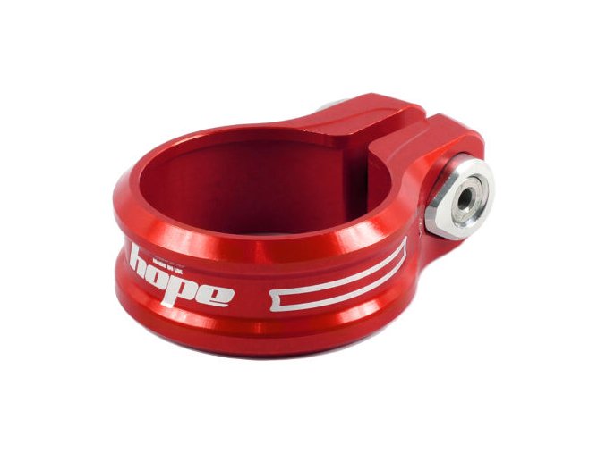 Hope Single Bolt Seat Post Clamp Seat Post Clamps Red NotSet SCRB30 0