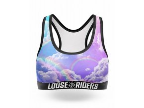 LOOSE RIDERS sportovní podprsenka Rainbow