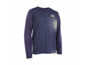 ION dětský dres LS SCRUB Youth 2023 - DARK PURPLE