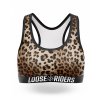 LOOSE RIDERS sportovní podprsenka Leopard