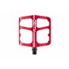 DEITY FLATTRAK PEDAL RED ONWHITE
