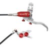 brzda hope tech 4 evo tr4 kevlarova hadicka stribrna cervena