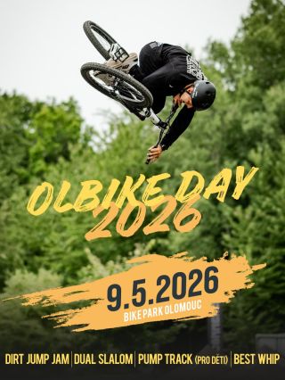 OLBIKE DAY 2026 již příští víkend (sobota 9.5.) 🤟 ➡️ dual slalom ➡️ dirt jam ➡️ pumptrack pro děti ➡️ whip kontest ➡️...