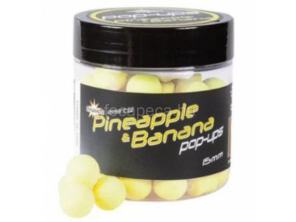 DYNAMITE BAITS FLURO POP-UPS PINEAPPLE&BANANA 15MM