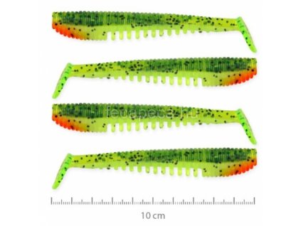 NEVIS IMPULSE SHAD 10CM ZÖLD-NARANCS FLITTER