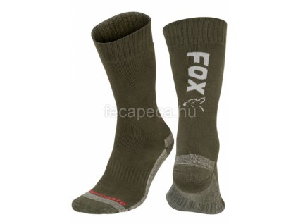 FOX GREEN / SILVER THERMOLITE LONG SOCK  44-47