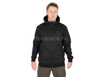FOX COLLECTION SOFT SHELL JACKET BLACK & ORANGE  XL
