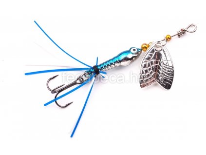 SPRO LARVA MICRO MAYFLY SPINNER CHROME BLUE
