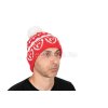 FOX RAGE RED & WHITE BOBBLE HAT