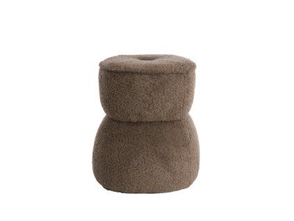 Taburetka Ø40x46 cm LEYLA hnedá
