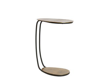 Príručný stolík 43x27x53 cm MARSH antický bronz