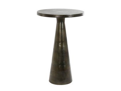 Príručný stolík Ø39x61 cm PHILOS antický bronz
