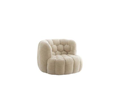 Stolička 100x98x72 cm AMARA krémová