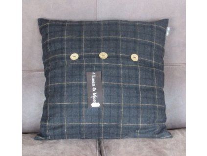 vankus tmavo zeleny karovany 14937