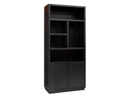 Vitrína Oakura čierna