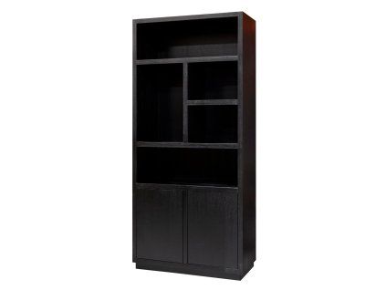 Vitrína Oakura čierna