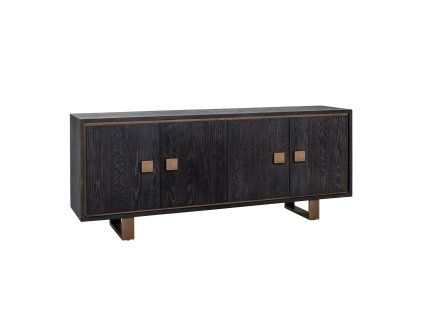 Komoda Hunter čierna rustikálna