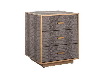 Nočný stolík Classio brúsené zlato