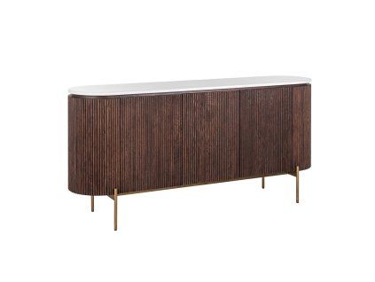 Komoda Barkley brúsená zlatá