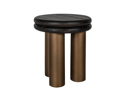 Konferenčný stolík Macaron čierny rustikálny