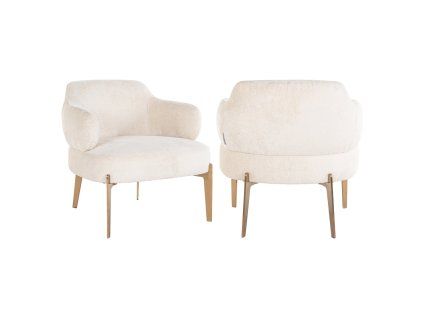 Lehátko Venus biely šenilkový