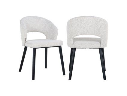 Jedálenská stolička Savoy white bouclé