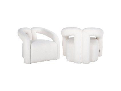 Lehátko Dana biele chlpaté