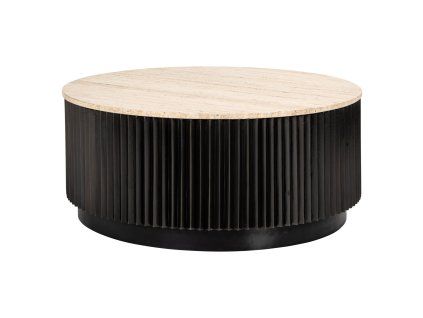 Konferenčný stolík Hampton tmavohnedý 90Ø