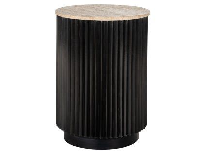 Konferenčný stolík Hampton tmavohnedý 45Ø