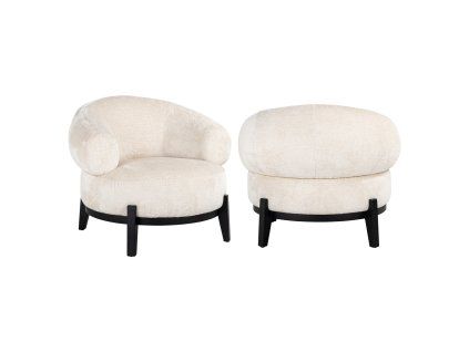 Lehátko Montana biely šenilkový