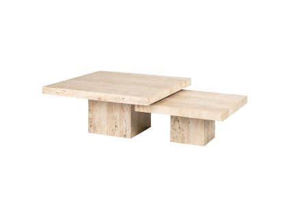 Konferenčný stolík La Cantera béžový (sada 2 ks)