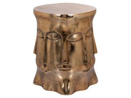 Koncový stolík Hedron zlatý