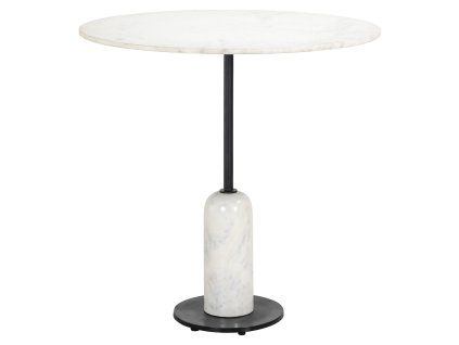 Jedálenský stôl Jagger čierno-biely 76,5Ø