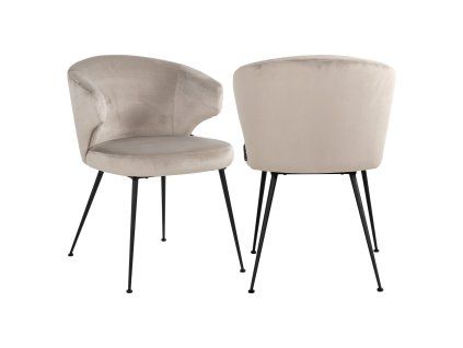 Jedálenská stolička Xandra khaki zamat