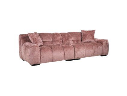 Pohovka Charelle ružová šenilková