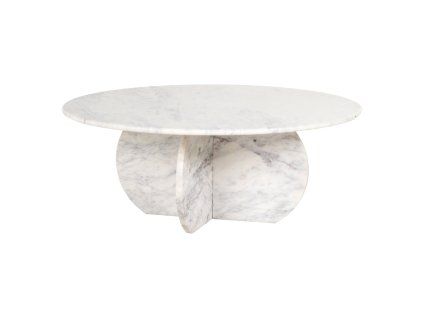 Konferenčný stolík Holmes biely 90Ø