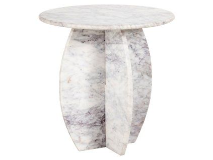 Konferenčný stolík Holmes biely 50Ø